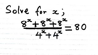 Germany || A Nice Exponential Algebra Problem || Math Olympiad ✍️