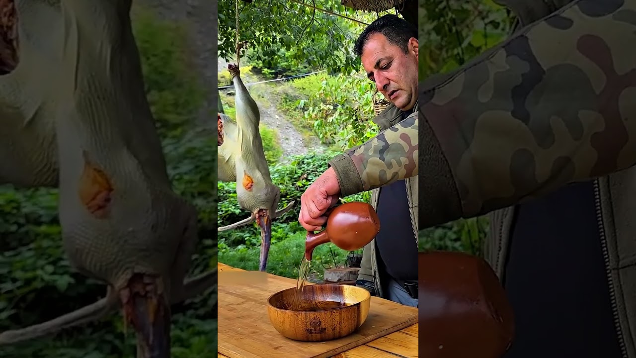 Cooking a Whole 🐪 Ostrich - ASMR Nature Cooking