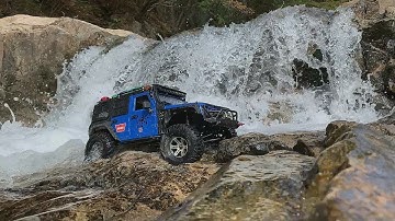 RC :Jeep Wrangler Rubicon JK(SCX10 II) trail run #18.