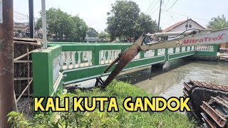 Kuta Gandok River normalization begins❗️Grass & mud forced to block the road❗️