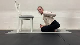 Kneeling thoracic extension mobilization