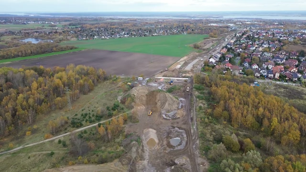 Szczecin. Trasa Północna III etap. Stan na 04.11.2025