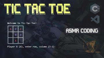 ☕ ASMR Coding With Me - ASCII Tic Tac Toe in C++ | 🧑‍💻 Coffee Shop Ambience (NO MUSIC)