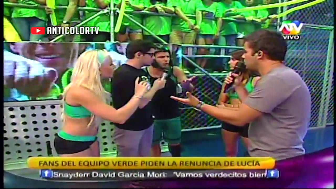 COMBATE Lucia molesta con Renzo y Gian Piero 29/01/14