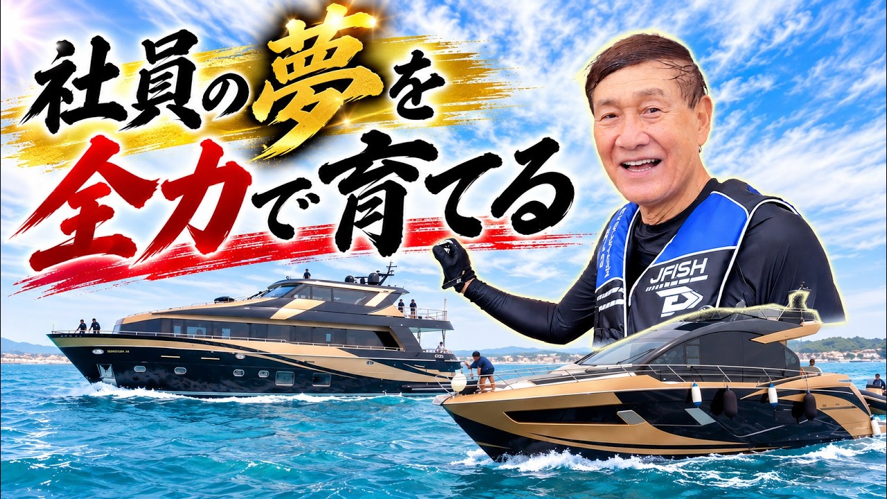 【規格外】勤務中に海へ飛び込み！？豪華クルーザー2艘を利用した福利厚生！会長の経営哲学が凄すぎた！【渡辺喜久男のいーふらん日和】