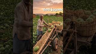 पुराने ट्रैक्टर ट्रॉली से तरबूज उठाने की मशीन Desi Watermelon Collecting Machine Viral #desijugaad