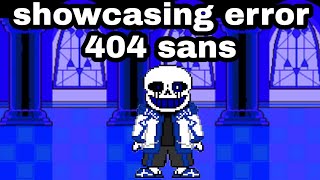 Showcasing Error 404 Sans - Undertale Ultimate Au Fighters Roblox