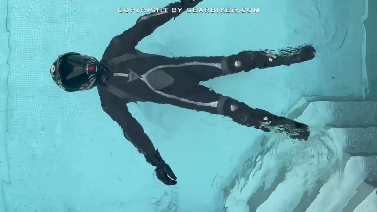 Dainese T Age Biker in the swimming Pool