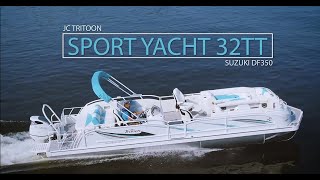 Testing the new JC Tritoon SportYacht 32TT | 2023 Shootout Review