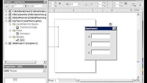 Selection change event, update size in textbox in a custom macro in CorelDraw, tutorial.