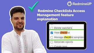 Redmine Checklists Access Management feature explanation