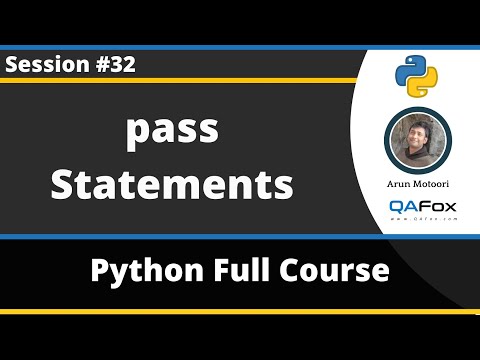 pernyataan pass dalam Python (Tutorial Python - Bagian 32)