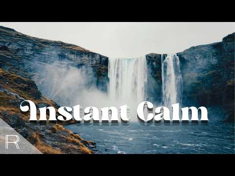 Midnight WATERFALL: Calming River Flow & Gentle Rainfall for Instant Calm 🌧️✨