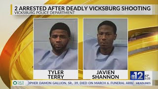 Two men arrested for fatal Vicksburg shooting