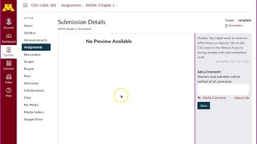 Checking rubric scores/grades on Canvas