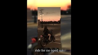 Ride for me (sped up) - Daniel Di Angelo