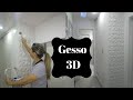 DIY: Como colocar gesso 3D| Passo a Passo | Decoração de parede com Gesso 3D