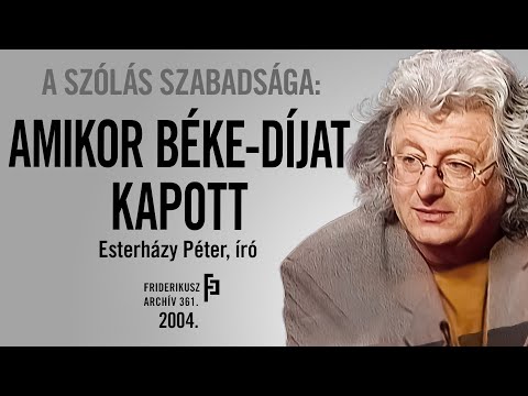 A SZÓLÁS SZABADSÁGA: Német nagydíj Esterházynak, 2004. /// Friderikusz Archív 361.