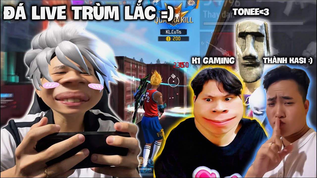 [Free Fire] ĐÁ LIVE K1 GAMING THÀNH KASI TONEE DÍ DÍ IDO KHÓC THÉT