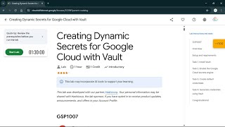 Creating Dynamic Secrets for Google Cloud with Vault | #qwiklabs | #GSP1007 #CLI