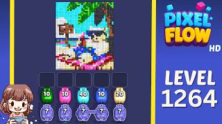 Pixel Flow Level 1264 Solution Walkthrough