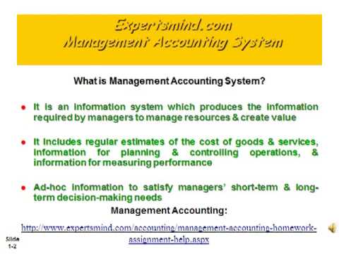 Management Accounting Basics Assignments Help