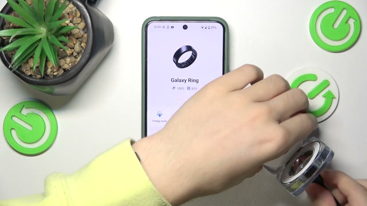 Как проверить уровень заряда на SAMSUNG Galaxy Ring - Настройки батареи