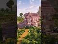 桜のカワイイ家を建築!? #マイクラ建築 #マイクラ #minecraft #shorts