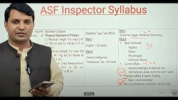 Inspector ASF Session Study Plan Explained | Inspector Syllabus | PACE GK Academy