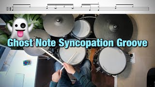 Ghost Note Syncopation Groove | Drum Lesson