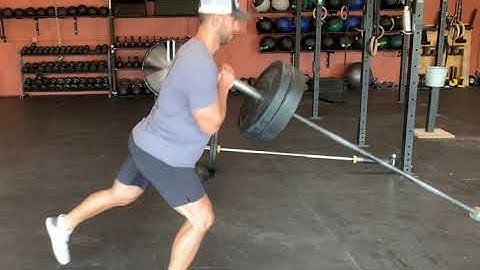 Landmine Goblet Squat to Reverse Lunge Complex