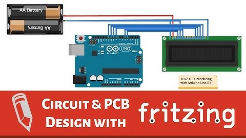 How to design a Schematic Diagram and PCB in fritzing in 10  Minutes || Electronics Simulation