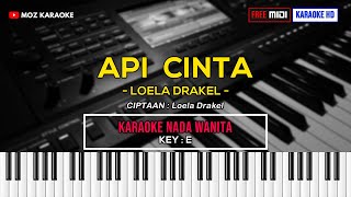 API CINTA - NADA WANITA | FREE MIDI | KARAOKE POP MANADO | KARAOKE HD | MOZ KARAOKE