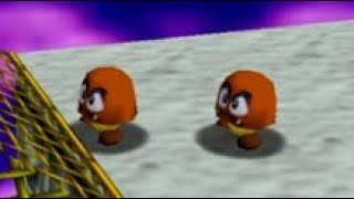 BitS Goomba Escort to Pole Demonstration
I show that its theoretically possible to have one goomba escort another goomba outside of its home range, and move it all the way to the pole in BitS. Note that the initial positions, angles, and target angles of the goombas were set up with hacks, but I believe the same result could be achieved in practice.
The dream is to drop off of the pole, bounce on both goombas, and land on the upper platform. This would allow for a speedy pole dismount that doesnt rely on a preset HOLP. Before now, there were 2 issues with this plan. Firstly, only one goomba would voluntarily walk to the pole, since the other goomba was too far away. Secondly, even bouncing on both goombas doesnt seem to go far enough to land on the upper platform (https://youtu.be/GJ1rcMMiyqw?t=372). With the demonstration in this video, issue #1 is now resolved since the far goomba can now reach the pole, meaning issue #2 is all that remains. Unfortunately, even when testing with ideal placement of the goombas, I havent been able to move far enough for a double bounce to land up top. Nevertheless, theres another possibility. If we can get one of the goombas to move close enough to Mario to give him knockback, then maybe hed be able to bounce on the other goomba and get up, since knockback gives Mario significant horizontal speed. However, so far Ive been unable to find a way to make this happen.
Im still not sure how the goomba escort works exactly. Normally, a goomba will turn around once it reaches the edge of its home range. However, by having the other goomba walk beside it and continuously bump into it, the goombas target angle will oscillate, leading to it walking farther away from its home. I discovered this by just testing random orientations of the goombas until something interesting happened.
On the map:
- the blue circles are the goombas home ranges
- the yellow arrows are the goombas facing angles
- the green arrows are the goombas target angles BitS Goomba Escort to Pole Demonstration