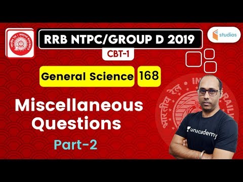 5:00 PM - RRB NTPC/Group D 2019 | GS by Rohit Kumar | Miscellaneous Questions (Part-2)