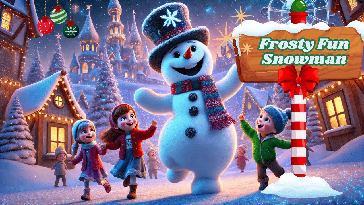 Frosty Fun Snowman ☃️ ️ | Christmas Song for Kids | Christmas 2024 ...