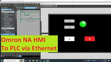 Omron NA series HMI to PLC via Ethernet #plc #hmi #tips