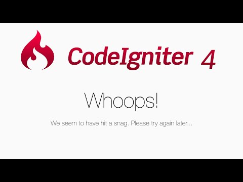 Codeigniter 4 Whoops!