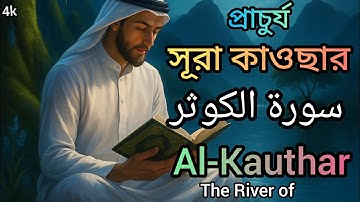 সূরা কাওছার-Al Kauthar سورة الكوثر | প্রাচুর্য তেলাওয়াত টি বাংলা অর্থ সহ 🤲 Mrx Bayezid