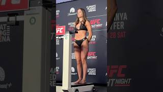 Maycee Barber At The Ufc Seattle Weigh-Ins Before Her Fight Vs Alexa Gro