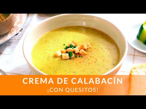 Video: Sopa De Puré De Calabacín Con Queso