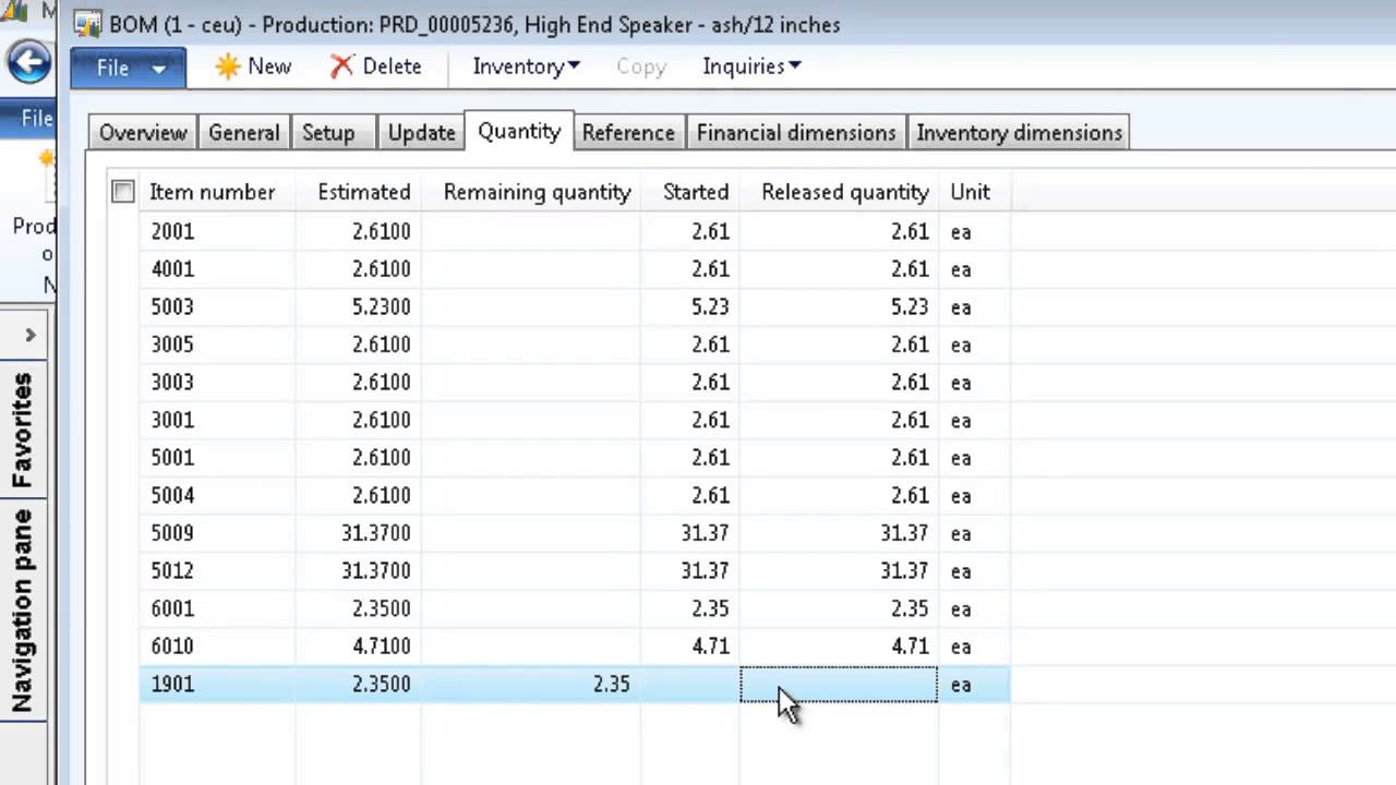 Microsoft Dynamics AX 2012 Production Sub Contractor Work Overview ...
