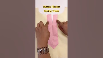 New sewing tips and tricks for button placket #sewingtipsandtricks #sewing