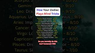 🎯How Your Zodiac Plays Mind Tricks🎯 #astrology  #horoscope #shorts #zodiacsign