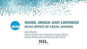 Name, Image and Likeness: NCAA Office of Legal Affairs