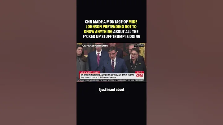 WATCH: CNN creates compilation of Mike Johnson playing dumb whenever he's asked about Donald Trump