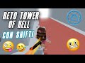 JUEGO con SHIFT TODO el TIEMPO! - RETO DE TOWER OF HELL - Roblox