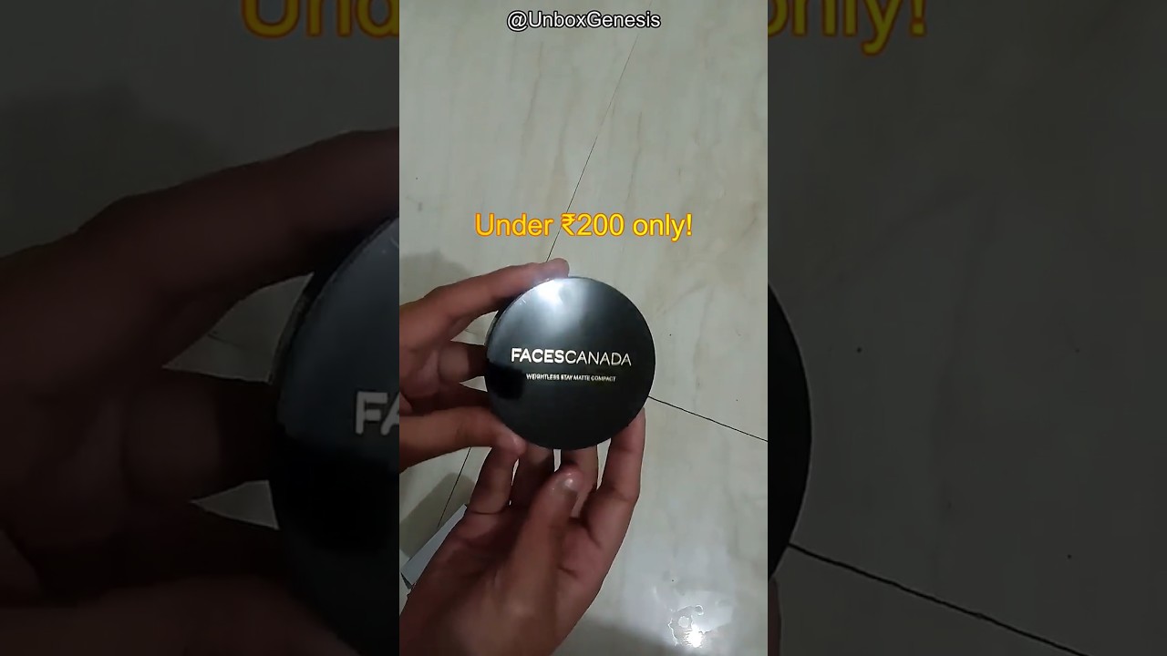 💄 Best Budget Compact for Oily Skin?! 😍 Under ₹200! | FACES CANADA Weightless Stay Matte Powder
