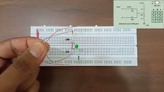 AND gate using diode | Experiment | on breadboard