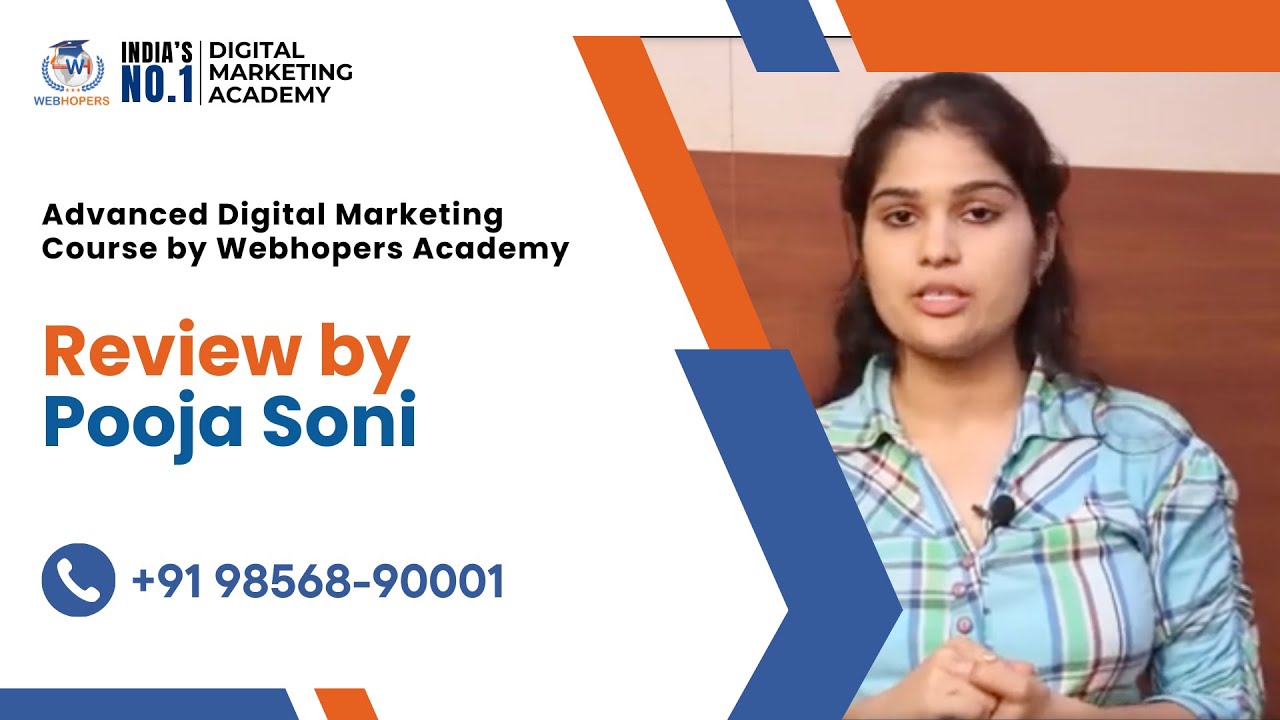 WebHopers Academy Student Testimonial - Pooja Soni - YouTube